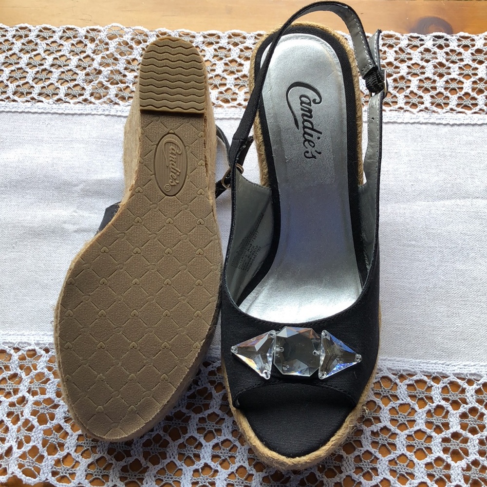 New!! Candie’s Black Wedges